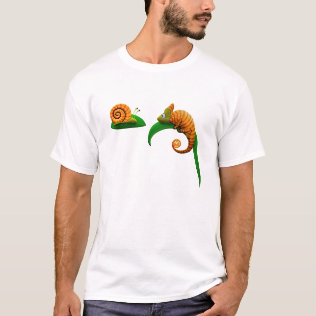 Camiseta Caracol y camaleón (Anverso)