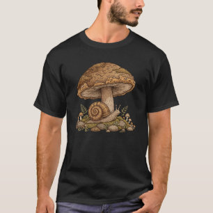 Camiseta Caracol y hongo lindos - Cottagecore Goblincore