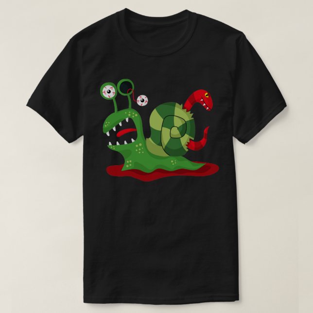 Camiseta Caracol zombie (Diseño del anverso)