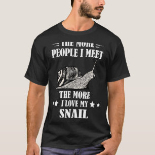 Camiseta Caracoles adoran caracol molusco a más personas qu
