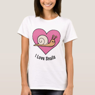 Camiseta caracoles brillantes y coloridos amante lindo