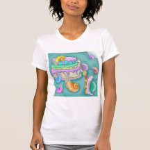 Caracoles de fiesta con torta de cumpleaños, camis
