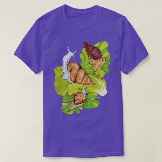 Camiseta Caracoles de lechuga (Diseño del anverso)