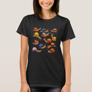 Camiseta Caracoles hermosamente ilustrados decoran el carac