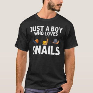 Camiseta Caracoles Para Niños Hombres Lento Gastropod Slug 