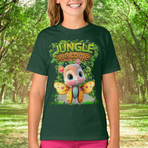 Camiseta Carácter animal de la fauna silvestre de mariposa 