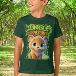 Camiseta Carácter animal de vida salvaje del oso pardo capr