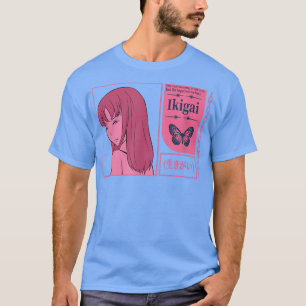 Camiseta Carácter anime japonés de Chica LoFi japonés
