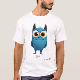 Camiseta Carácter azul radiante | Diseño divertido y alegre