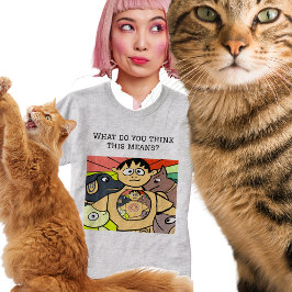 Camiseta Carácter curioso y animales caprichosos