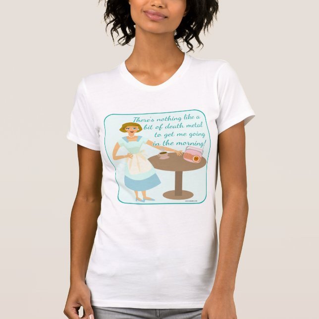 Camiseta Carácter de ama de casa de Personalizado Metalizad (Anverso)