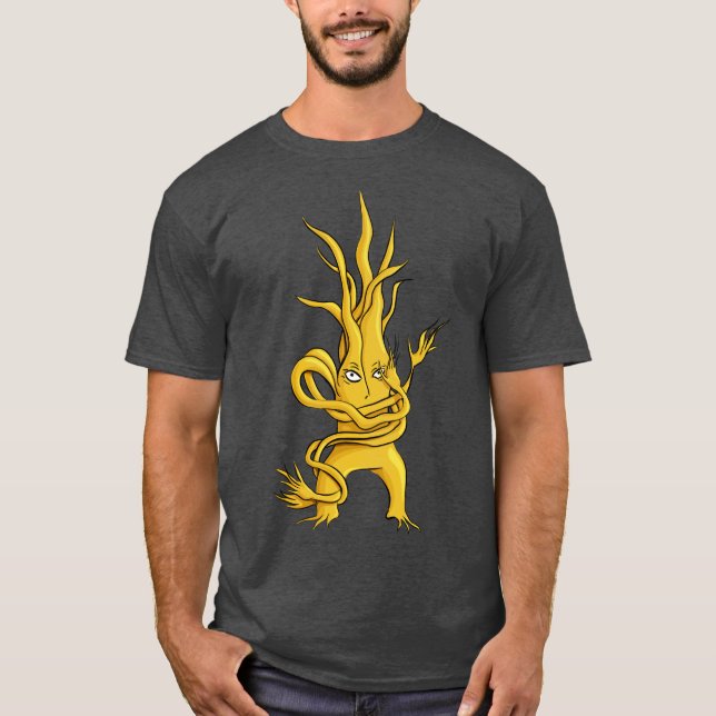 Camiseta Carácter de árbol espeluznante con ramas enmarañad (Anverso)