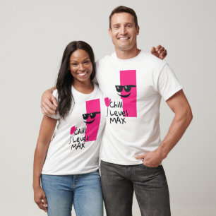 Camiseta Carácter de bloque rosado de Guay