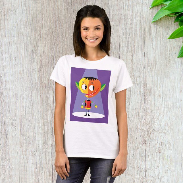 Camiseta Carácter de cabeza de naranja (Subido por el creador)