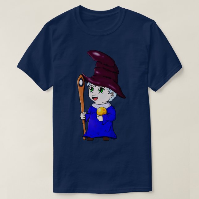 Camiseta Carácter de imagen de la curva del asistente Chibi (Diseño del anverso)
