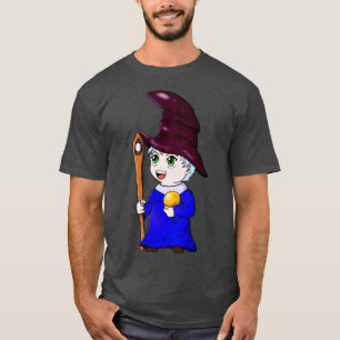 Camiseta Carácter de imagen de la curva del asistente Chibi