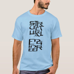 Camiseta Carácter de ingeniero estructural