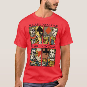Camiseta Carácter de jugar d de vintage