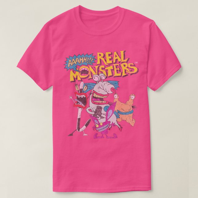 Camiseta Carácter de monstruos reales AAAHH (Diseño del anverso)