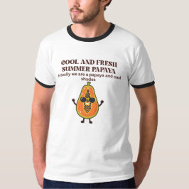 Camiseta Carácter de papaya fresco y genial de verano