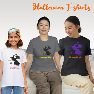 Camiseta Carácter de Personalizar de bruja de chica