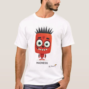 Camiseta Carácter de Punk rojo   MADNESS - Por diseño   Div