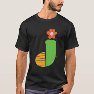 Camiseta Carácter de tipografía de letras y letras de letra