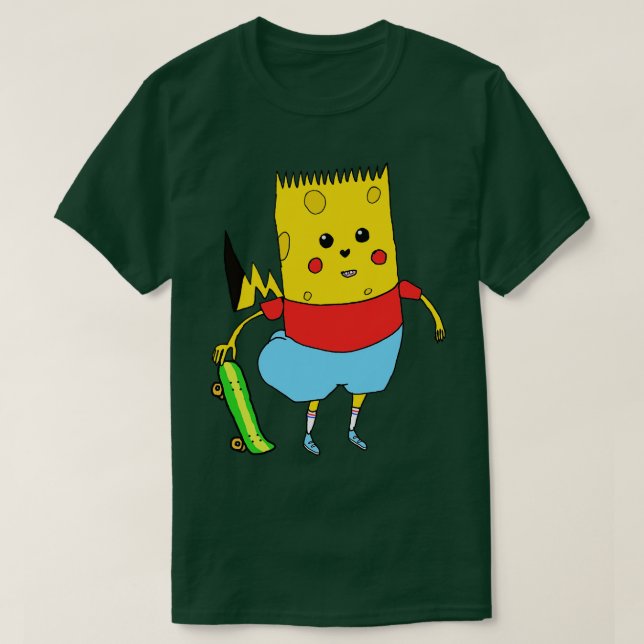 Camiseta Carácter de tono amarillo (Diseño del anverso)