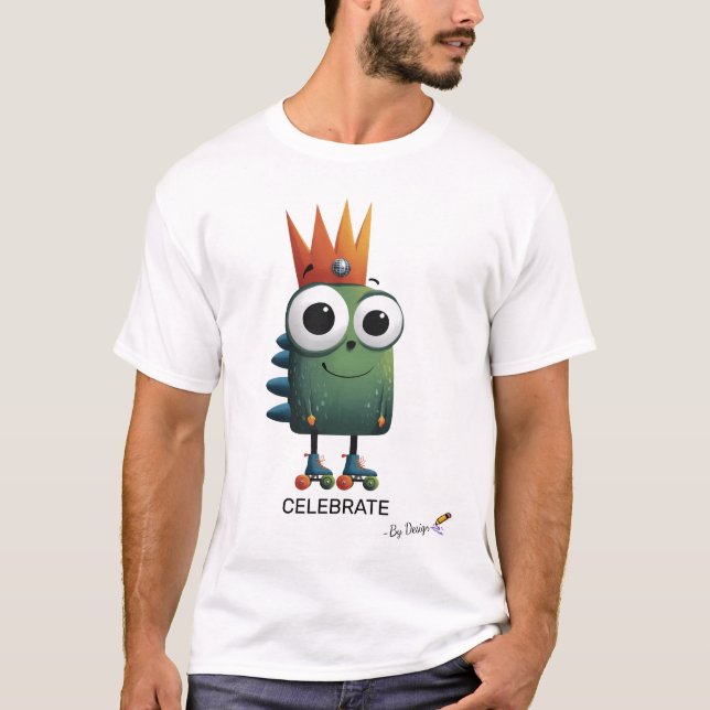 Camiseta Carácter gracioso con corona | CELEBRAR - Por dise (Anverso)