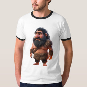 Camiseta Carácter gracioso Personalizado Caveman - Oso preh