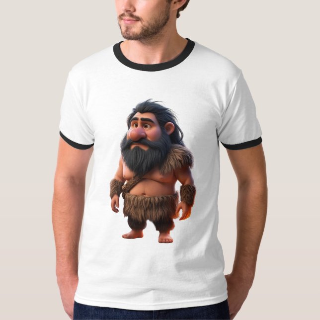 Camiseta Carácter gracioso Personalizado Caveman - Oso preh (Anverso)