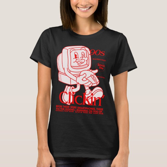 Camiseta Carácter informático personalizado de los años 90 (Anverso)