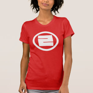 Camiseta Carácter kanji cuadrado para ONE en círculo