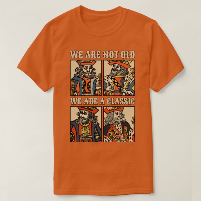 Camiseta Carácter King clásico de jugar d (Diseño del anverso)