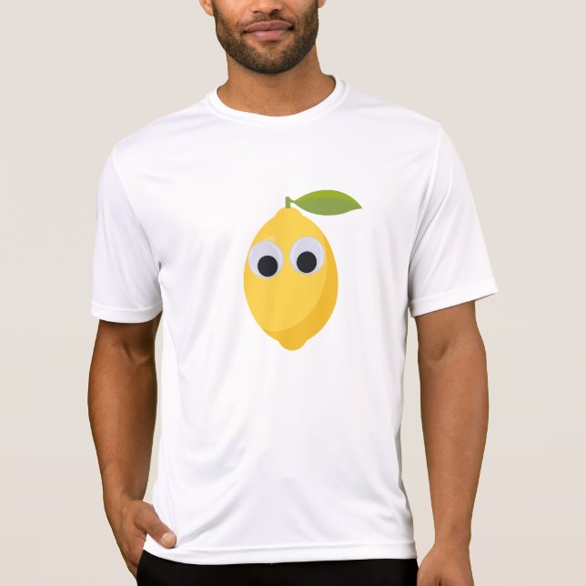 Camiseta Carácter limón lindo con ojos googly (Anverso)