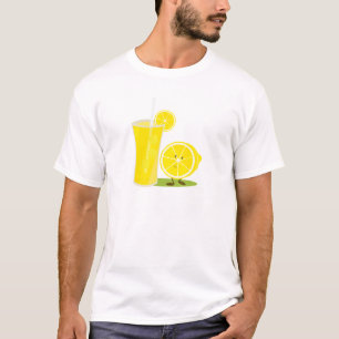 Camiseta Carácter limón parado al lado de la limonada