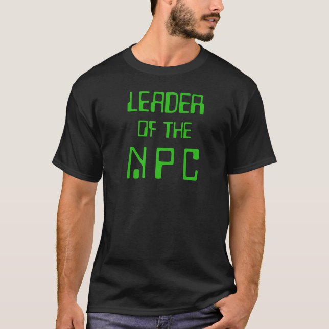 Camiseta Carácter no jugador de juegos en línea de líder de (Anverso)