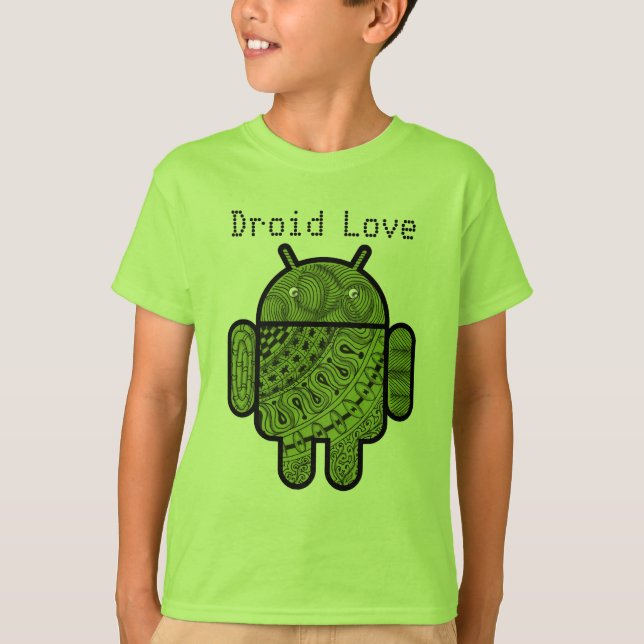 Camiseta Carácter Pancho Doodle para robot Android™ (Anverso)
