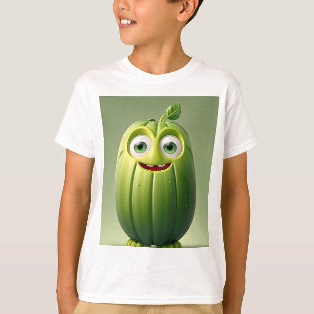 Camiseta Carácter pepino gracioso (Anverso)