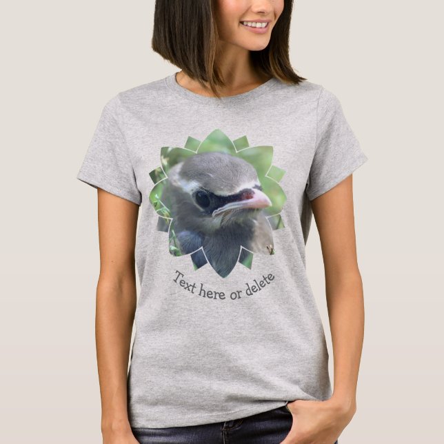 Camiseta Carácter Personalizado Ave Cera Cedro Bebé (Anverso)