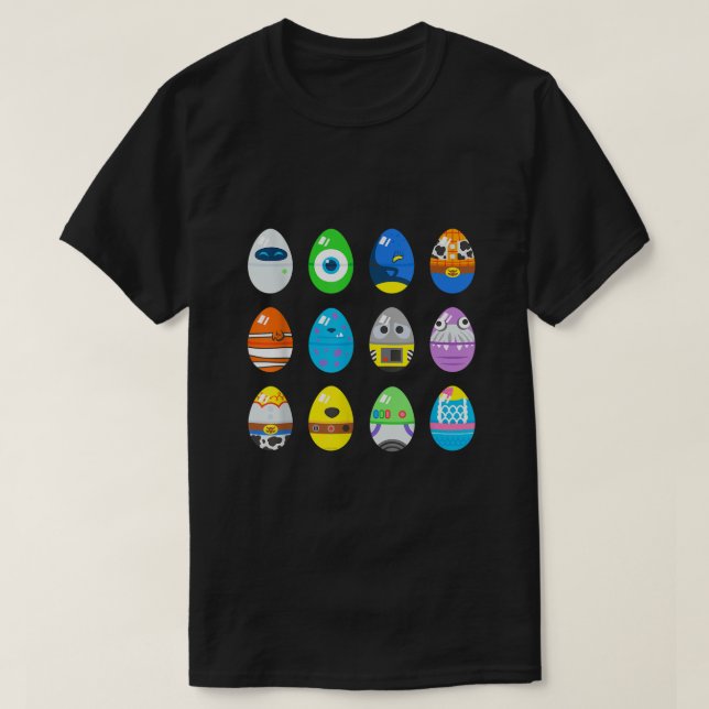 Camiseta Carácter Pixar clásico Huevos de Pascua (Diseño del anverso)