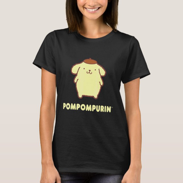 Camiseta Carácter Pompompurin Delantero Y Atrás (Anverso)