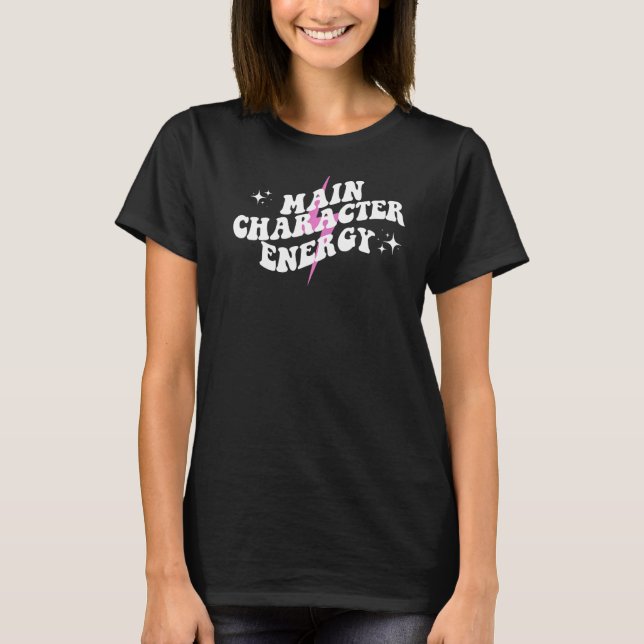 Camiseta Carácter principal energía auto cuidado auto amor  (Anverso)