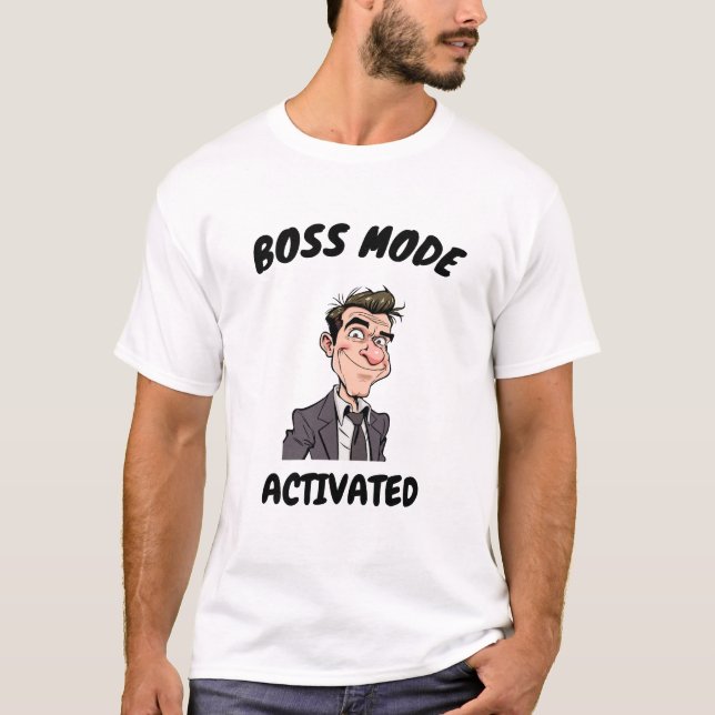 Camiseta Carácter quirky de hombre de negocios - Caricatura (Anverso)