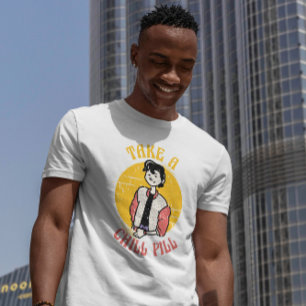 Camiseta Carácter retro de la píldora de clavos