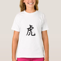 Carácter tradicional chino tigre Rótulo zodiaco