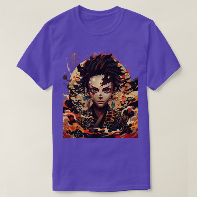 Camiseta Caracteres cautivadores de Demon Slayer (Diseño del anverso)