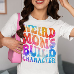 Camiseta Caracteres de construcción de mamás raras