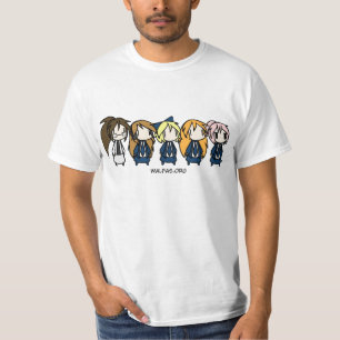 Camiseta Caracteres de destello diarios
