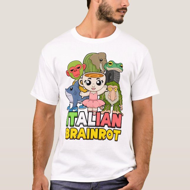 Camiseta Caracteres de lentejuelas de Italia (Anverso)